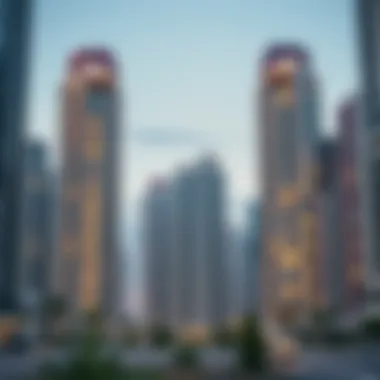 A modern skyline of Dubai showcasing luxury residential towers