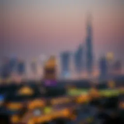 Stunning skyline of Dubai illuminated during Eid celebrations