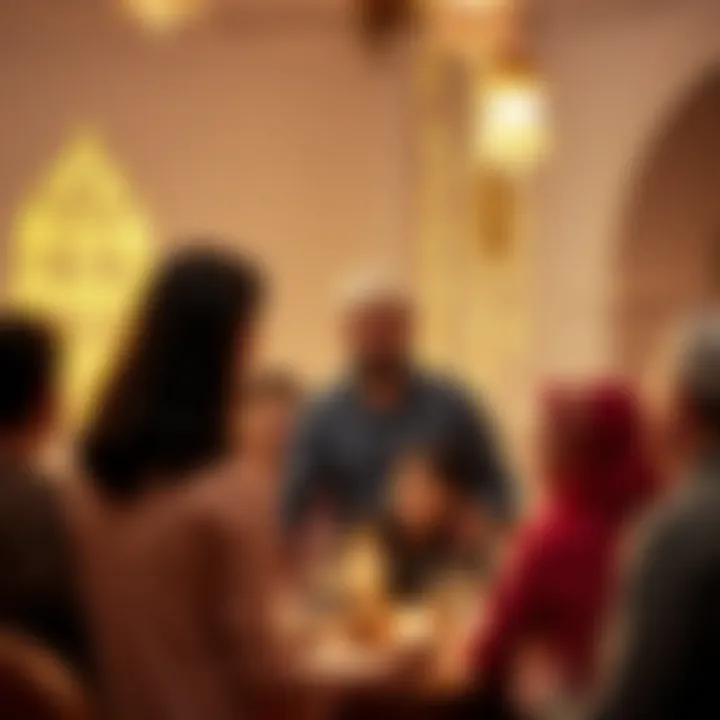 Joyful Family Celebrations During Eid ul Fitr Family gathering celebrating Eid ul Fitr with joy