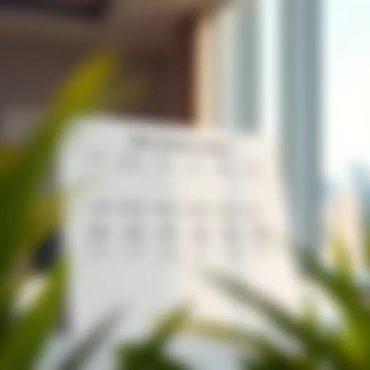 Chart displaying the timeline for Ejari renewal