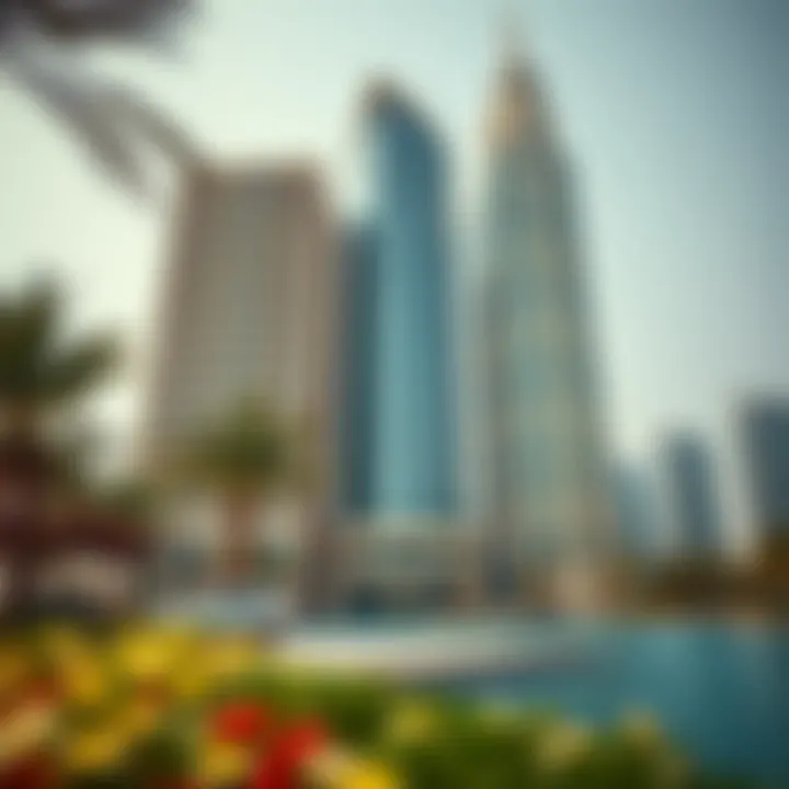 Exterior view of Emirates Concord Office Tower showcasing modern architecture