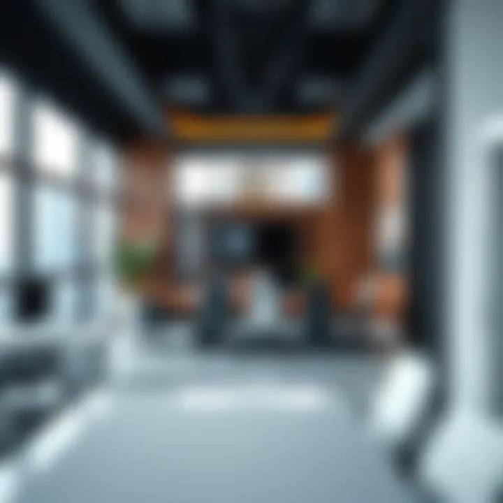Interior workspace at Emirates Concord Office Tower highlighting business amenities