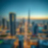 Aerial view of Dubai skyline showcasing modern architecture