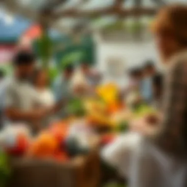 Community Embrace of Local Food Sourcing A community gathering highlighting the importance of local sourcing