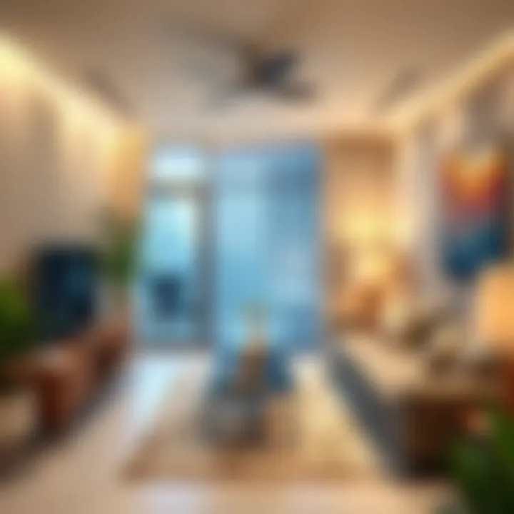 Stylish Airbnb Rental Interior in Bur Dubai Welcoming Airbnb rental space interior with stylish decor