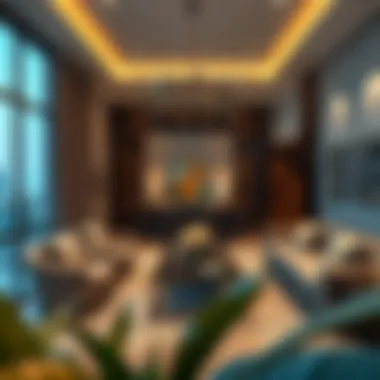 Interior Design and Comfort at Al Haseen Residence Luxurious living space within Al Haseen Residence featuring upscale furnishings