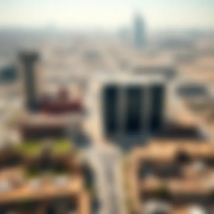 Panoramic View of Al Karama District Panoramic view of the Al Karama district featuring the building within the urban landscape