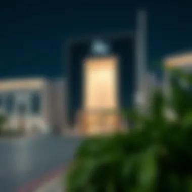 Exterior architecture of Al Khail Gate buildings