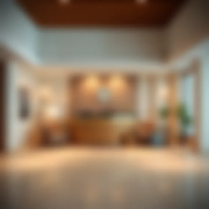 Calm and inviting reception area of Al Khail Gate Gym