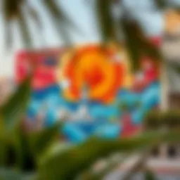 Artistic mural showcasing Al Quoz's creative spirit