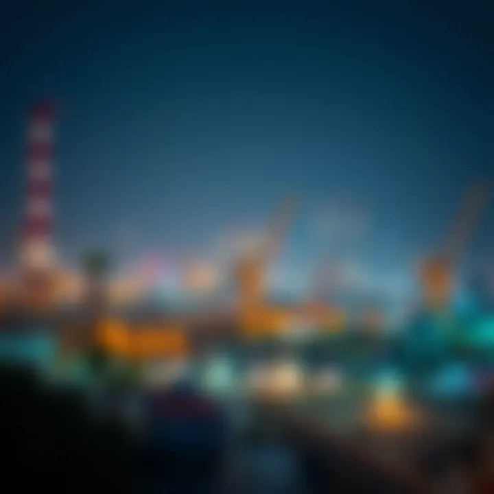 Al Quoz: Where Industry Meets Art Industrial landscape representing Al Quoz's economic base
