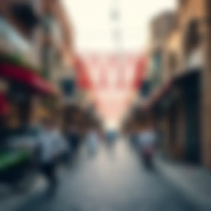 Al Quoz: Vibrant Life and Culture Vibrant street scene capturing the essence of Al Quoz lifestyle