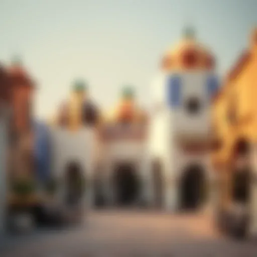 Artistic view of Al Quoz Village showcasing its unique architecture