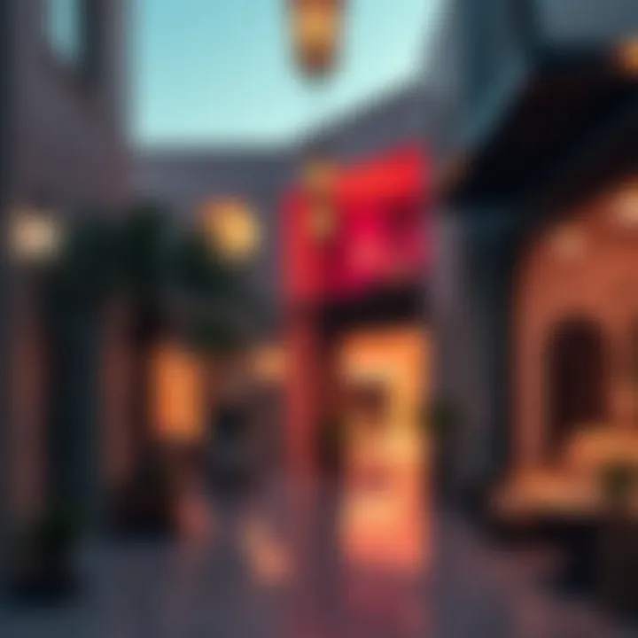 Commercial spaces in Al Quoz Village reflecting its economic vibrancy