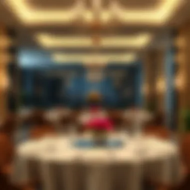Elegant dining area within فندق السيف دبي featuring luxurious decor
