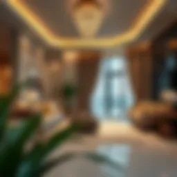 Luxurious living room in an Al Nahda apartment