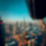 Aerial view of Dubai's skyline showcasing iconic buildings