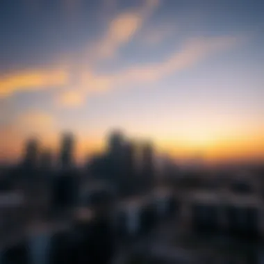 Stunning sunset view from Bayview Emaar