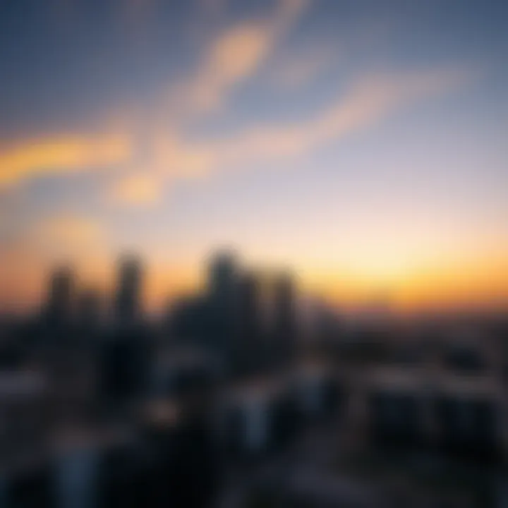 Stunning sunset view from Bayview Emaar