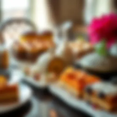 Assorted Arabic Desserts A selection of rich Arabic desserts beautifully arranged