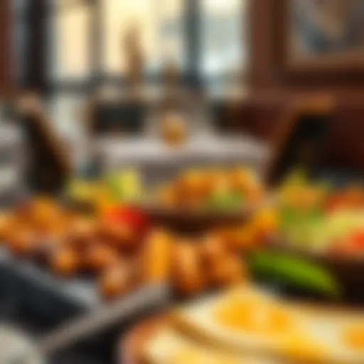 A beautifully presented platter of traditional Arabic mezze