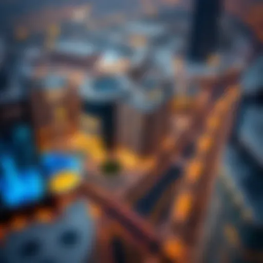 Aerial view of بن لاحج showcasing modern architecture