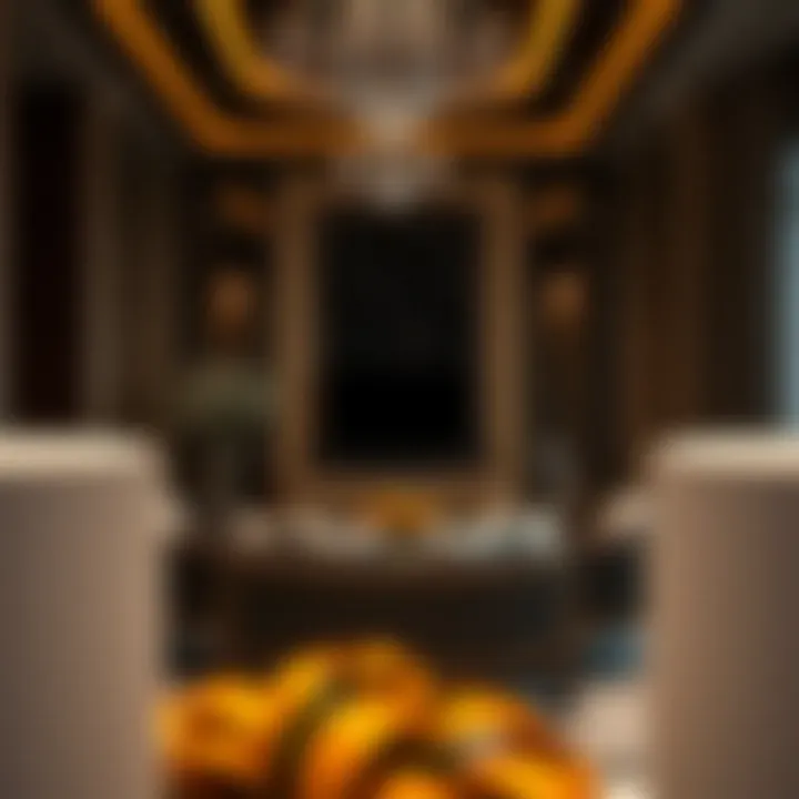 Interior design of a luxurious apartment in Binghatti Venus