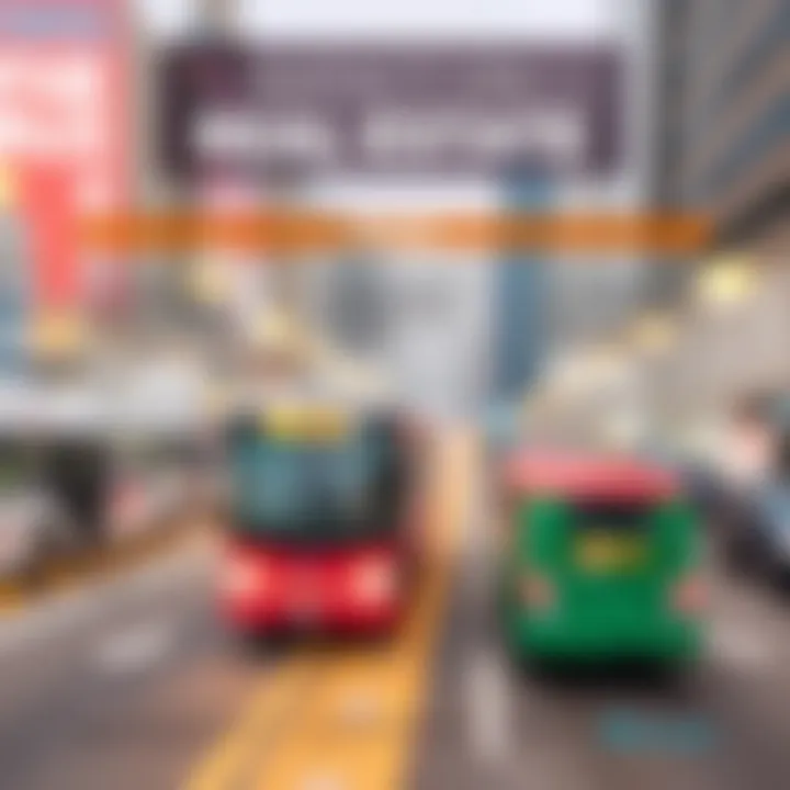 An infographic illustrating the impact of bus transit on local real estate