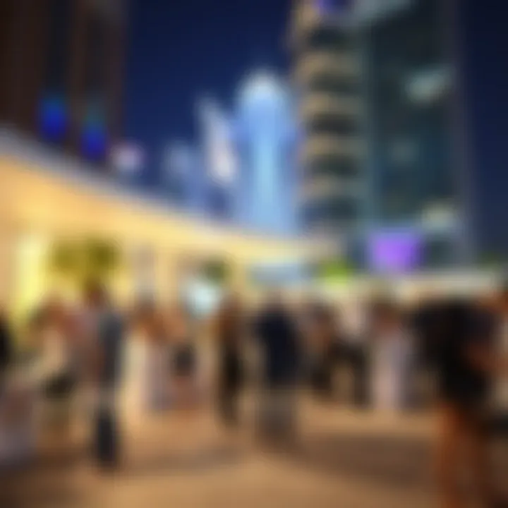 Networking Event in Uptown Dubai A local networking event in Uptown Dubai with professionals engaging