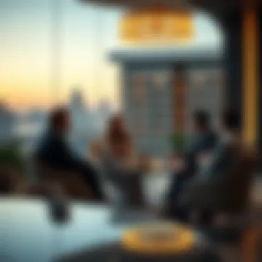 Strategic Discussions on Property Investments Investors discussing opportunities in century properties