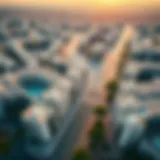 Aerial view of Dubai communities showcasing modern architecture