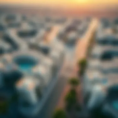 Aerial view of Dubai communities showcasing modern architecture