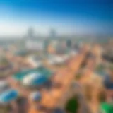 Aerial view of Dubai showcasing DEWA infrastructure