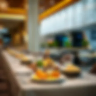 Local Cuisine Dining Experience Elegant dining setup at Nakheel Mall showcasing local cuisine