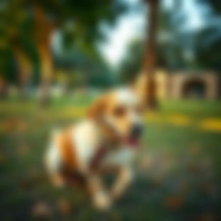 Amenities available for dogs at a Dubai park