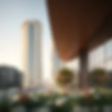 Architectural design illustration of residential projects in Dubai Creek Harbour