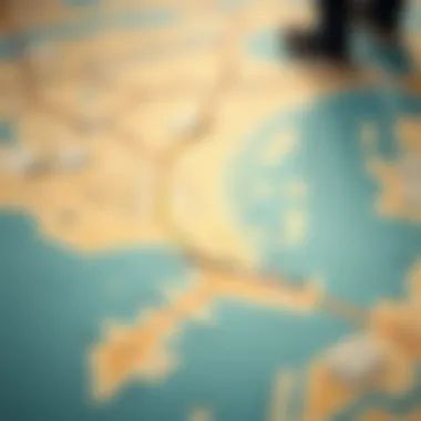 Map highlighting the geographical significance of Dubai Creek Harbour