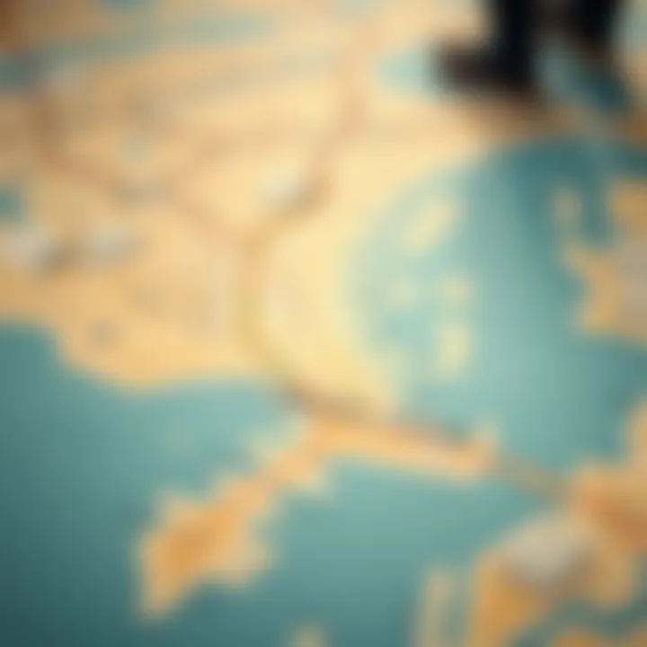 Map highlighting the geographical significance of Dubai Creek Harbour