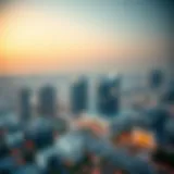 A panoramic view of Dubai Health City showcasing modern architecture