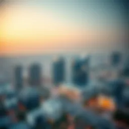 A panoramic view of Dubai Health City showcasing modern architecture