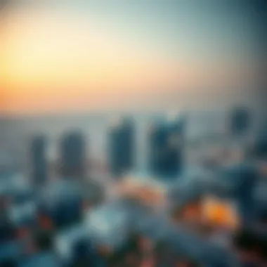 A panoramic view of Dubai Health City showcasing modern architecture