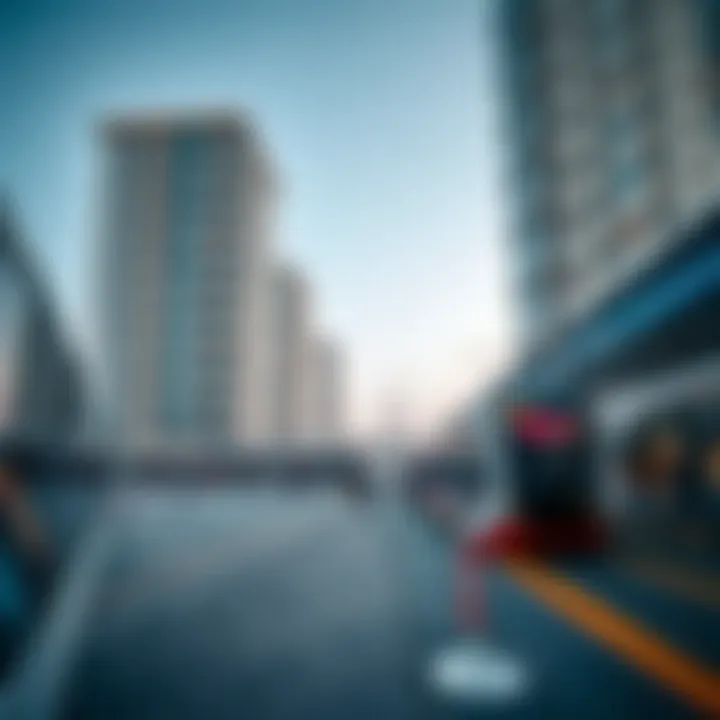 Real estate development near a Dubai Metro station