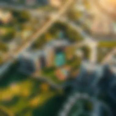 Aerial Overview of Emaar Parkside Aerial view of Emaar Parkside showcasing its lush landscapes.