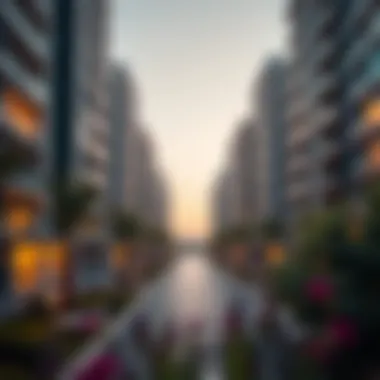 Contemporary Architecture at Emaar Parkside Modern architecture of Emaar Parkside residential units.