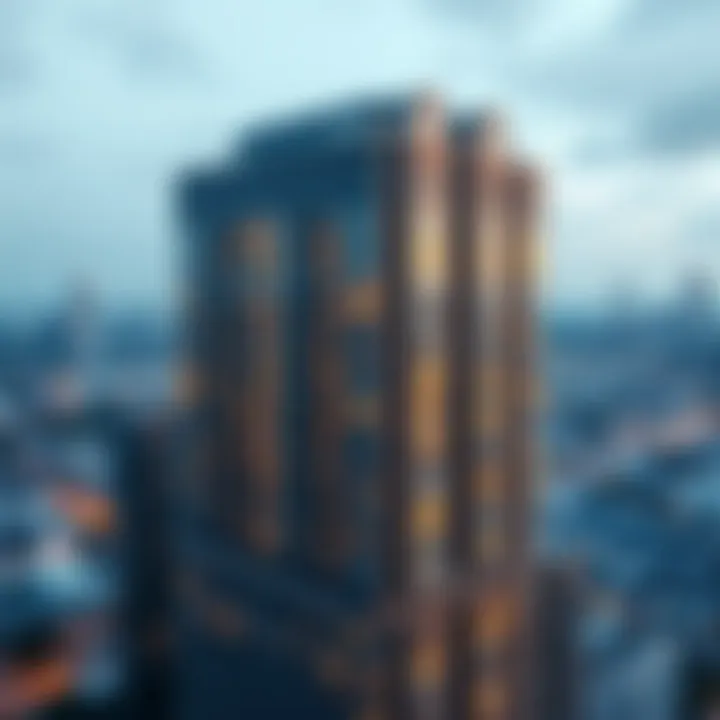 Panoramic view of Empire Heights Tower showcasing its architectural design