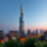 Eta Al Manara Tower at Dusk Stunning view of Eta Al Manara Tower at dusk