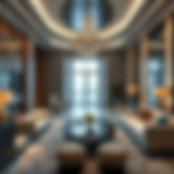 Interior design showcasing luxury amenities of Eta Al Manara Tower