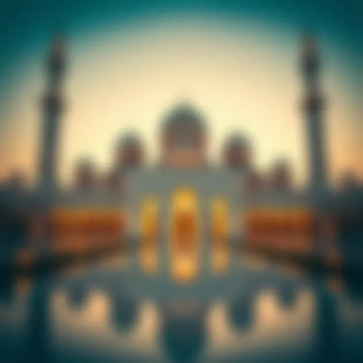 Stunning view of the Sheikh Zayed Grand Mosque