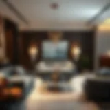 Luxurious furniture arrangement showcasing modern design