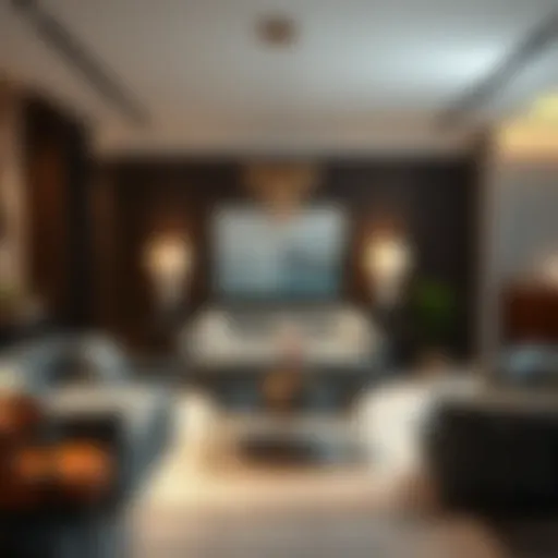 Luxurious furniture arrangement showcasing modern design